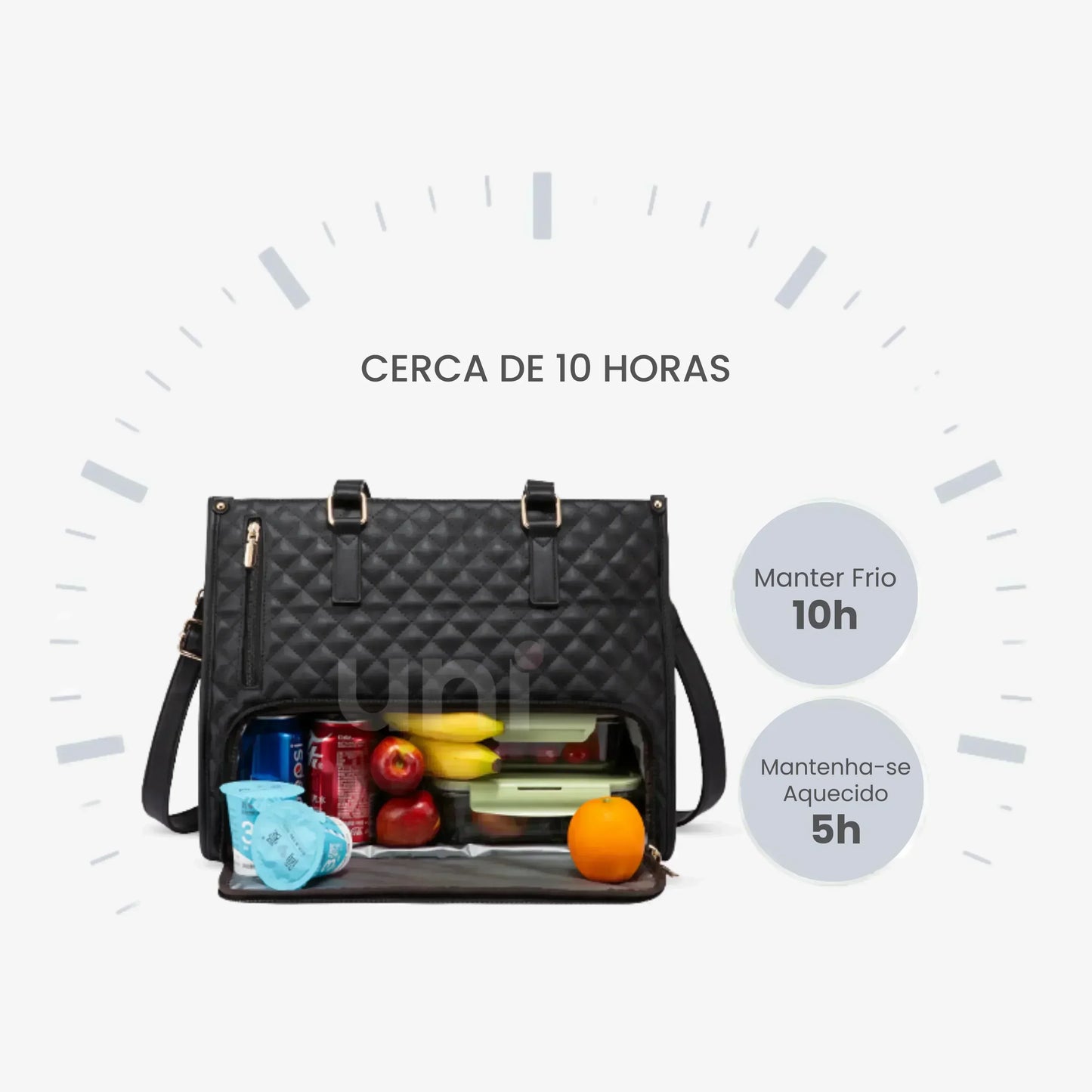 Bolsa Tote Feminina 3 em 1 para Notebook e Térmica - WorkChic™