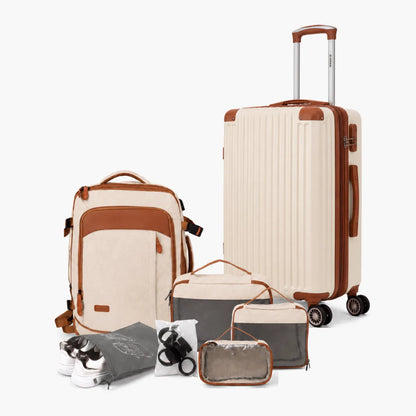 Kit de Viagem NovaTech™ Completo — Mala + Mochila Combinando