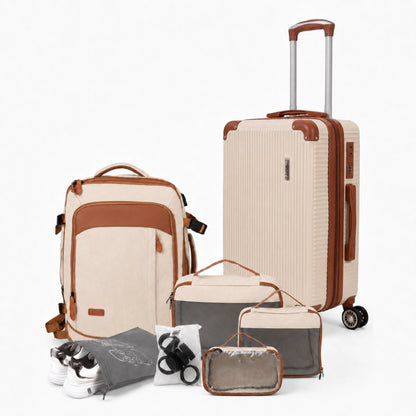 Kit de Viagem NovaTech™ Completo — Mala + Mochila Combinando
