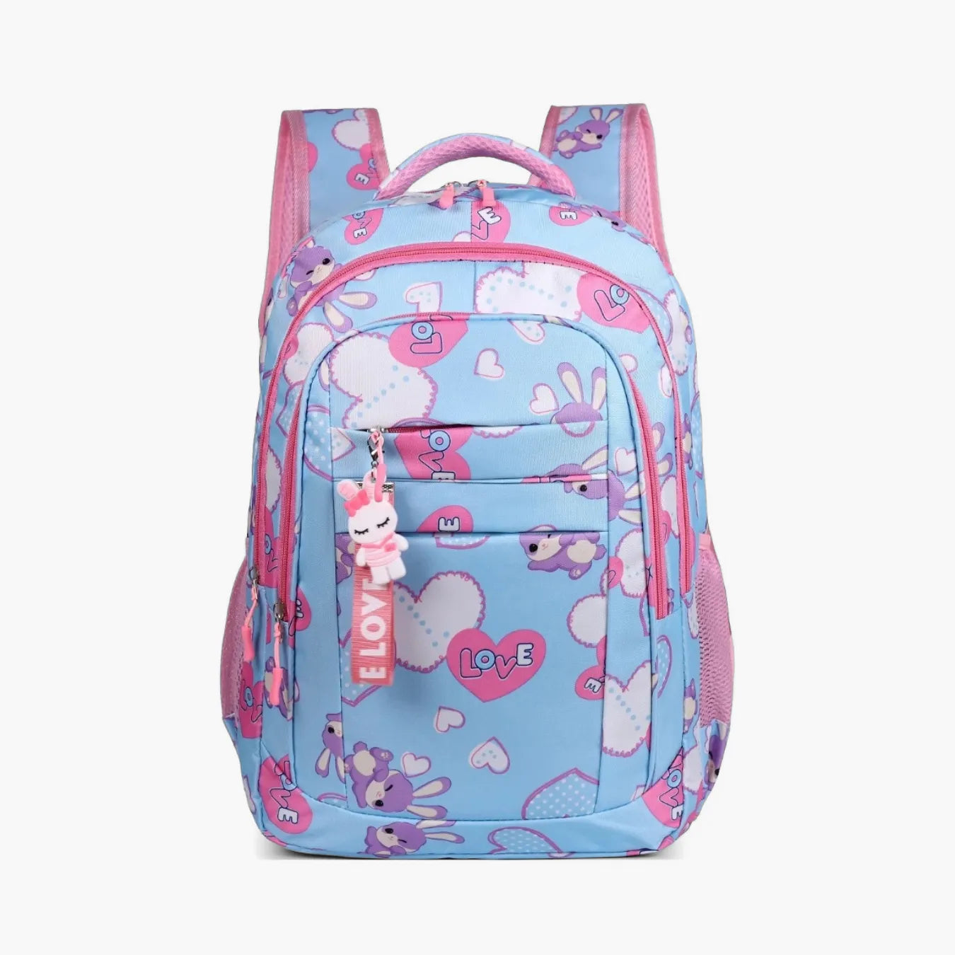 Mochila Escolar Infantil Feminina Leve e Resistente - 3 Compartimentos