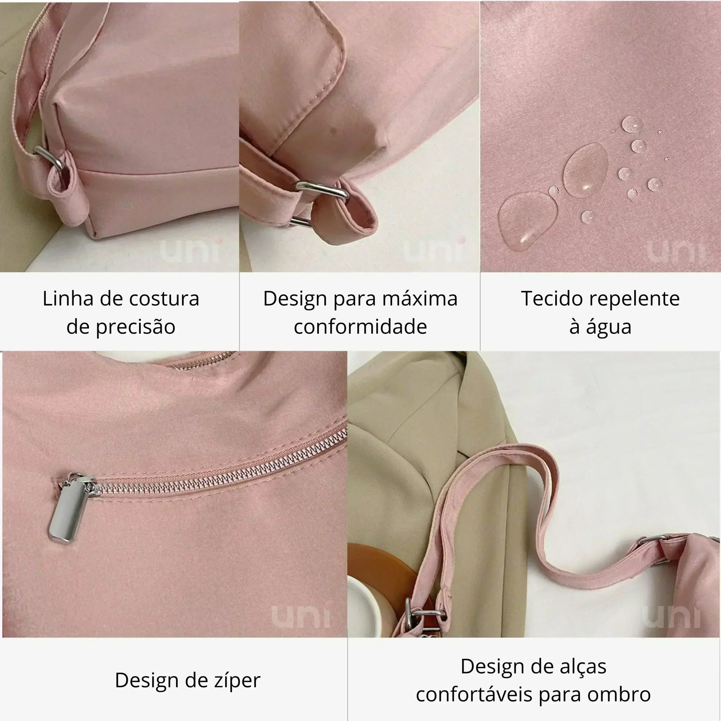 Bolsa Mochila Feminina 3 em 1 Impermeável Transversal - Gilmore™