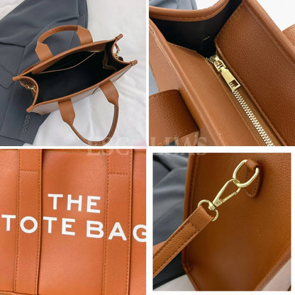 Bolsa Tote Feminina de Viagem e Trabalho em Couro 35L - TheTote™