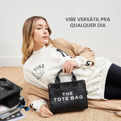 Bolsa Tote Feminina de Viagem e Trabalho em Couro 35L - TheTote™
