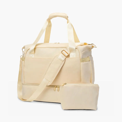 Kit Bolsa de Viagem e Academia Feminina 2 Peças com Porta-Sapatos - JenniBag™