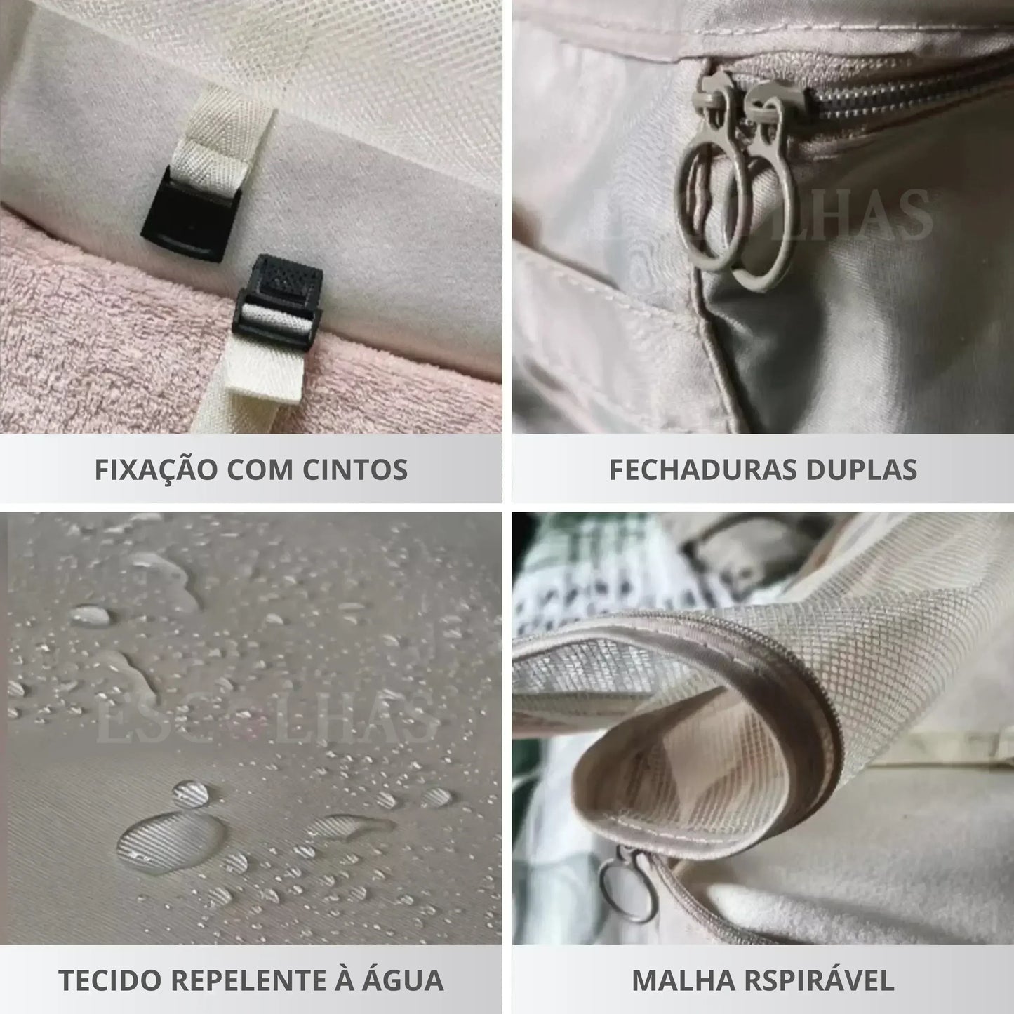 Kit Organizador de Mala 8 e 10 Peças VibePack™ - Impermeável