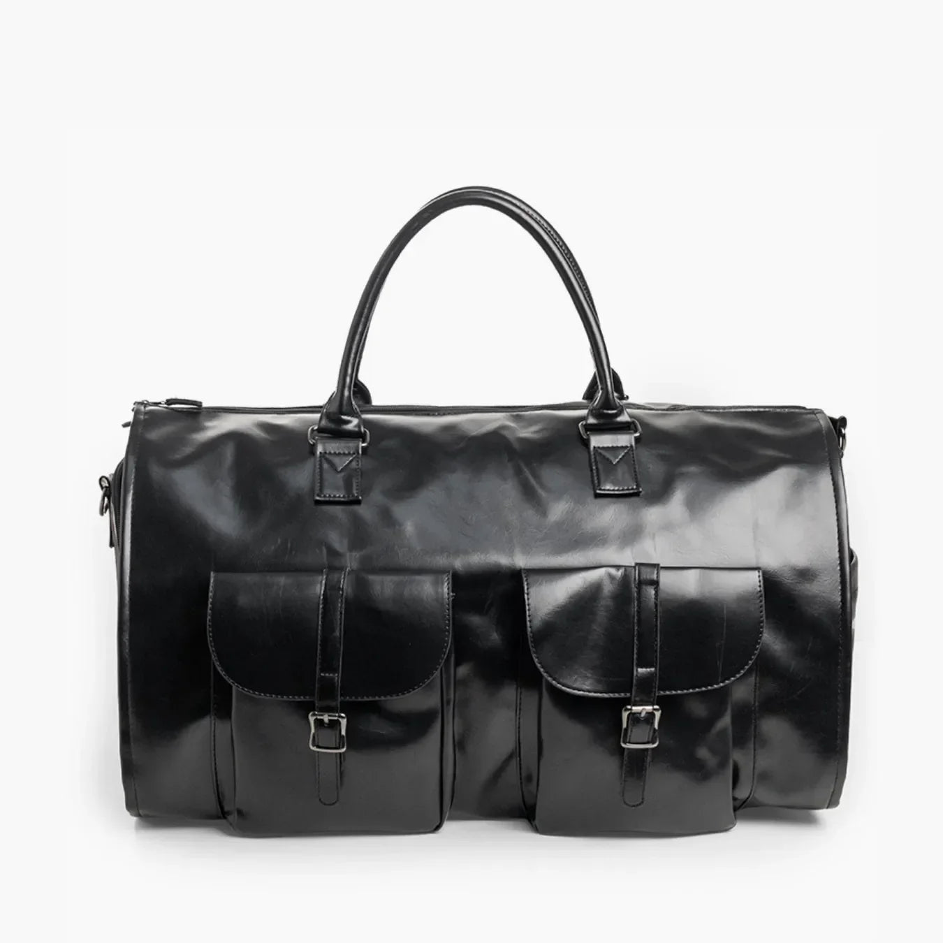 Bolsa de Viagem 2 em 1 Porta-Terno em Couro Premium - ClassyBag™