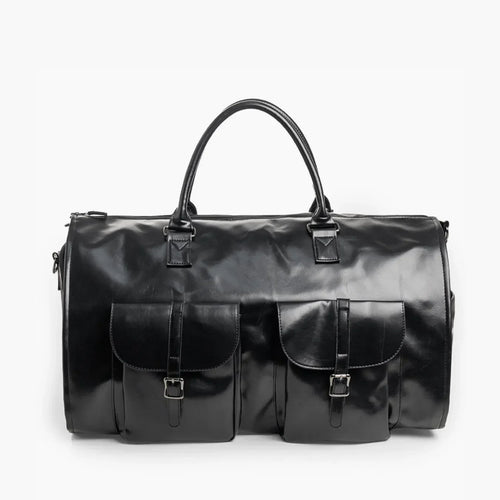 Bolsa de Viagem 2 em 1 Porta-Terno em Couro Premium - ClassyBag™