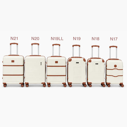 Kit de Viagem NovaTech™ — Mala de Bordo ABS 360° + Mochila 4 em 1 | 3 Cores Combinando