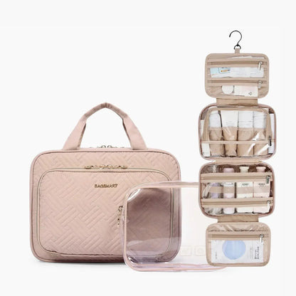 Necessaire de Viagem Dobrável Feminina com Gancho BeautyVoyage™