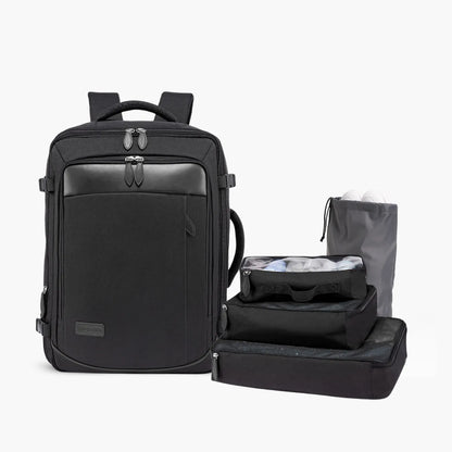 Mochila de Viagem 40L Expansível + 3 Necessaires Grátis