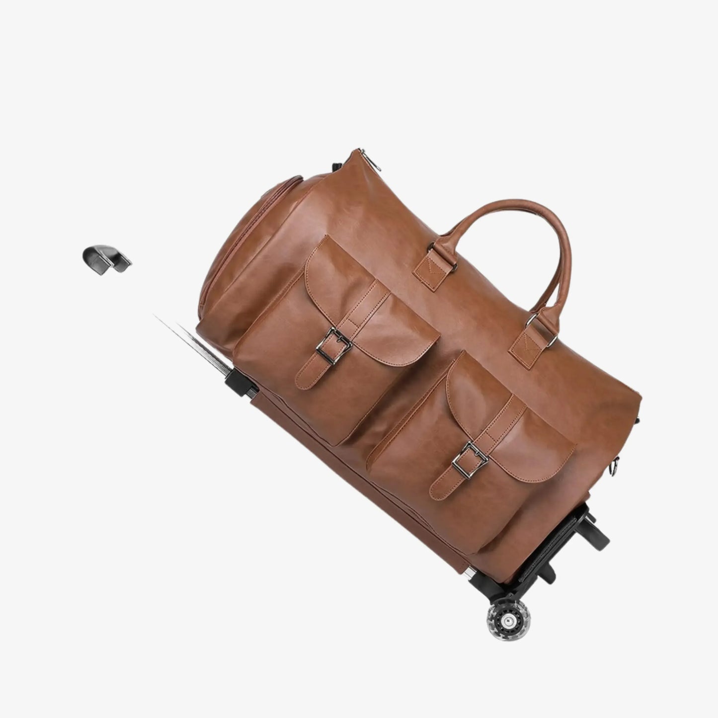 Bolsa de Viagem 2 em 1 Porta-Terno em Couro Premium - ClassyBag™