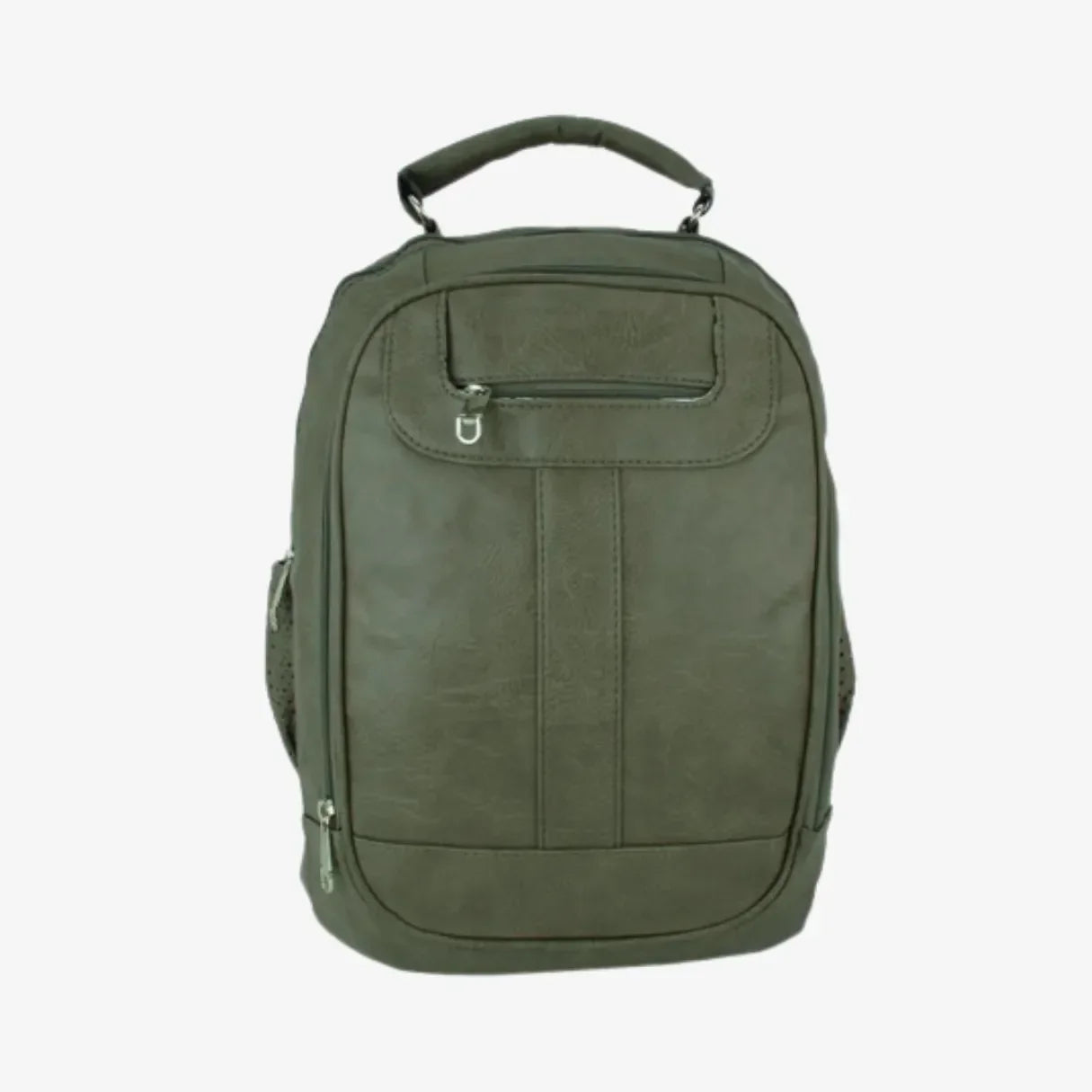 Mochila Feminina de Couro Antifurto para Notebook 15" Impermeável