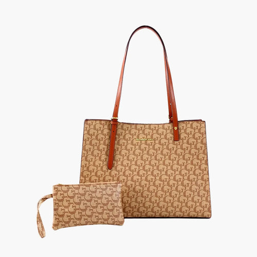 Bolsa para Laptop Feminina de Ombro em Couro Impermeável