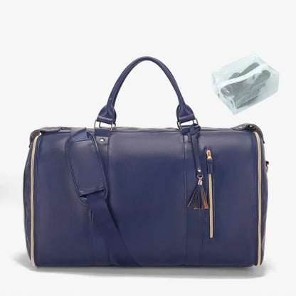 Mala de Bordo 10kg JetSetFemme™ - A Bolsa de Viagem Anti-Amasso (Bege Caramelo)