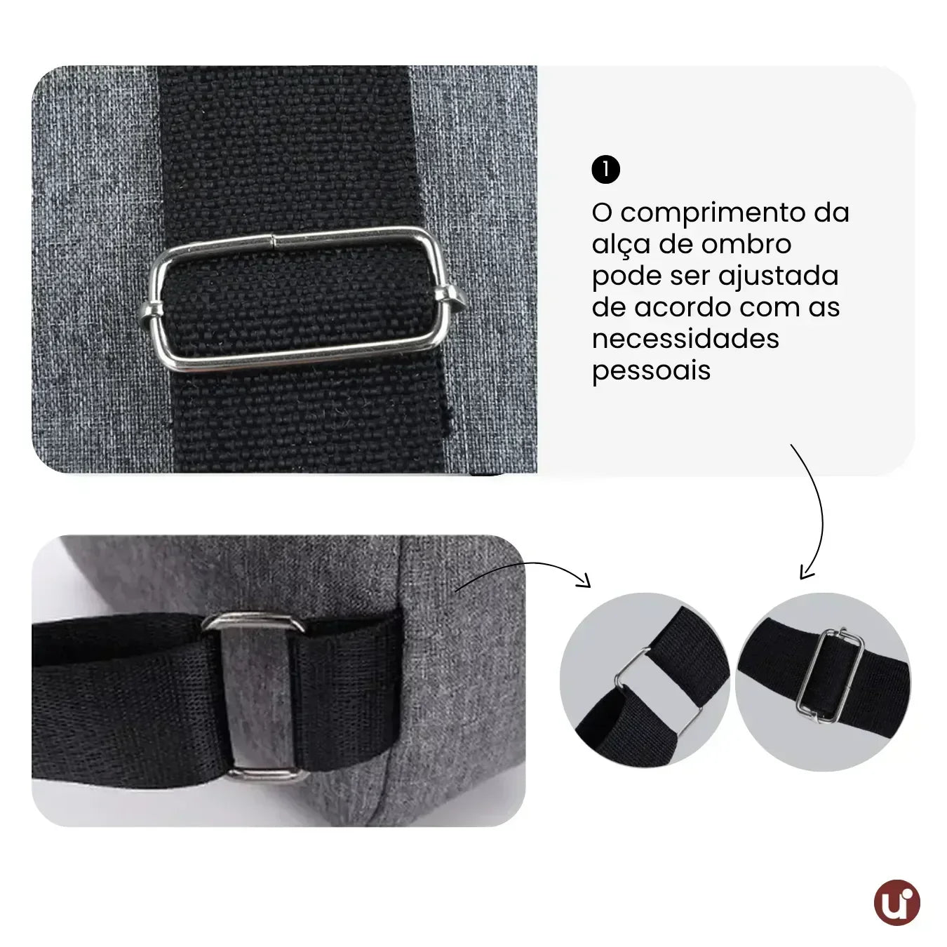 Mochila Transversal Impermeável e Antifurto para Viagem - CrossMove™