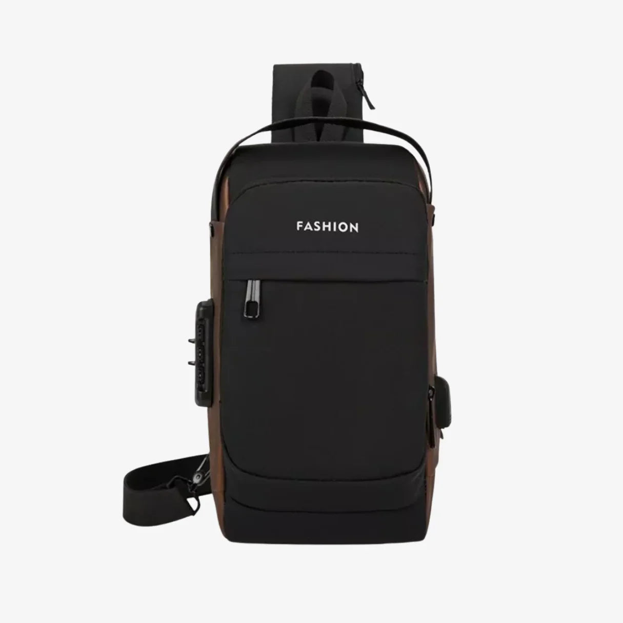 Bolsa Transversal Antifurto Impermeável com Cadeado e USB - SecureCarry™