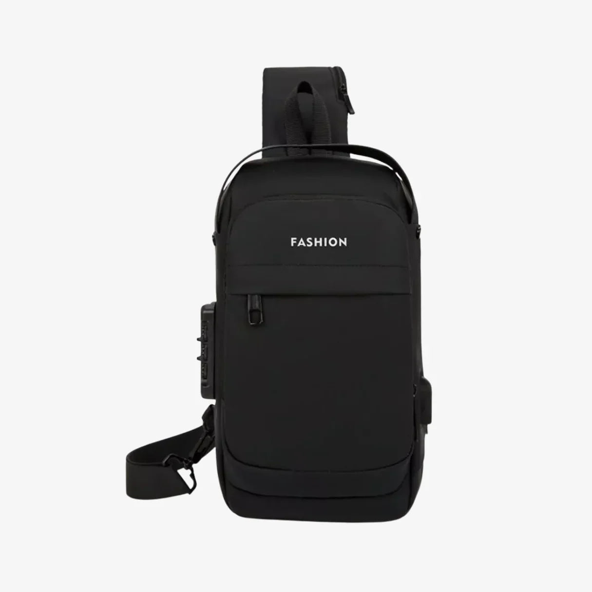 Bolsa Transversal Antifurto Impermeável com Cadeado e USB - SecureCarry™