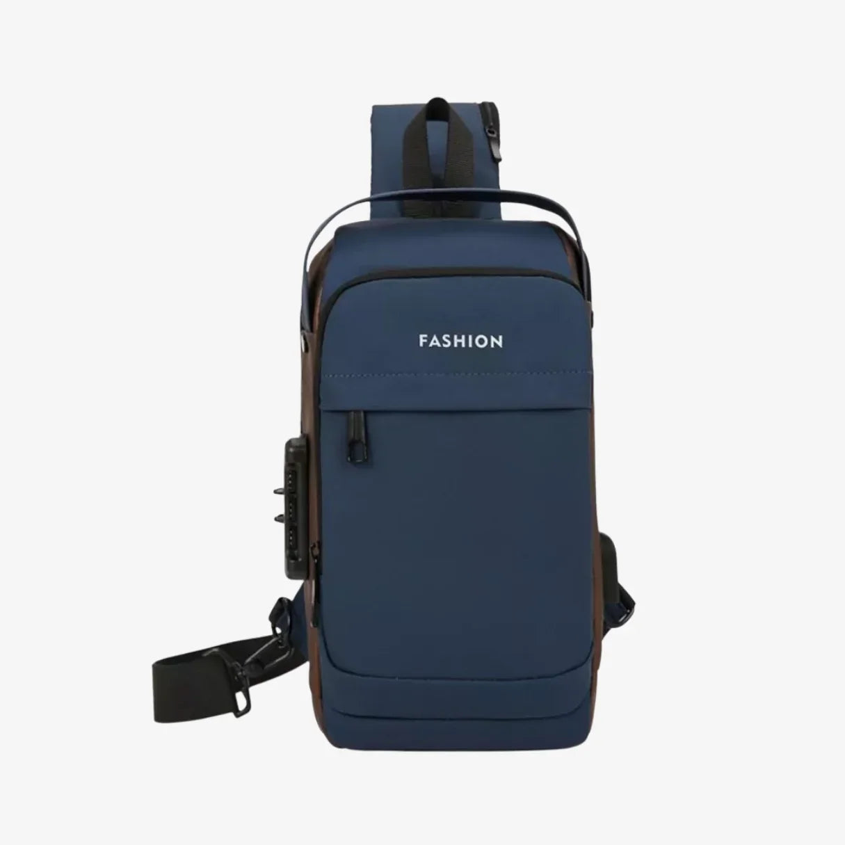 Bolsa Transversal Antifurto Impermeável com Cadeado e USB - SecureCarry™