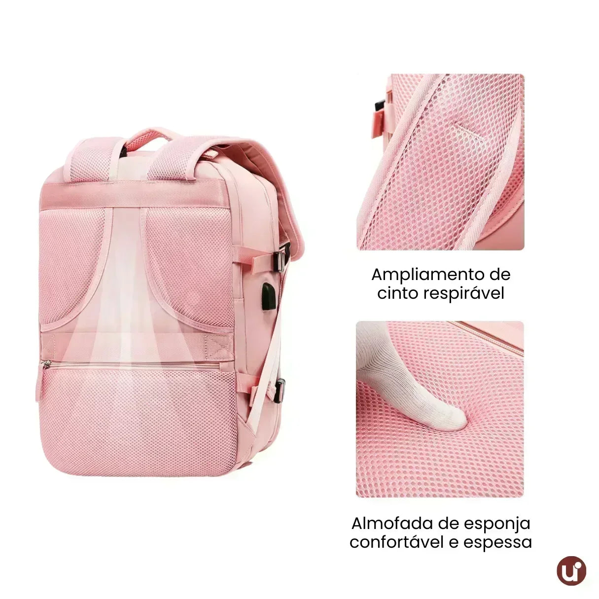 Mochila de Viagem 35L Bagagem de Mão Impermeável - BagTravel™