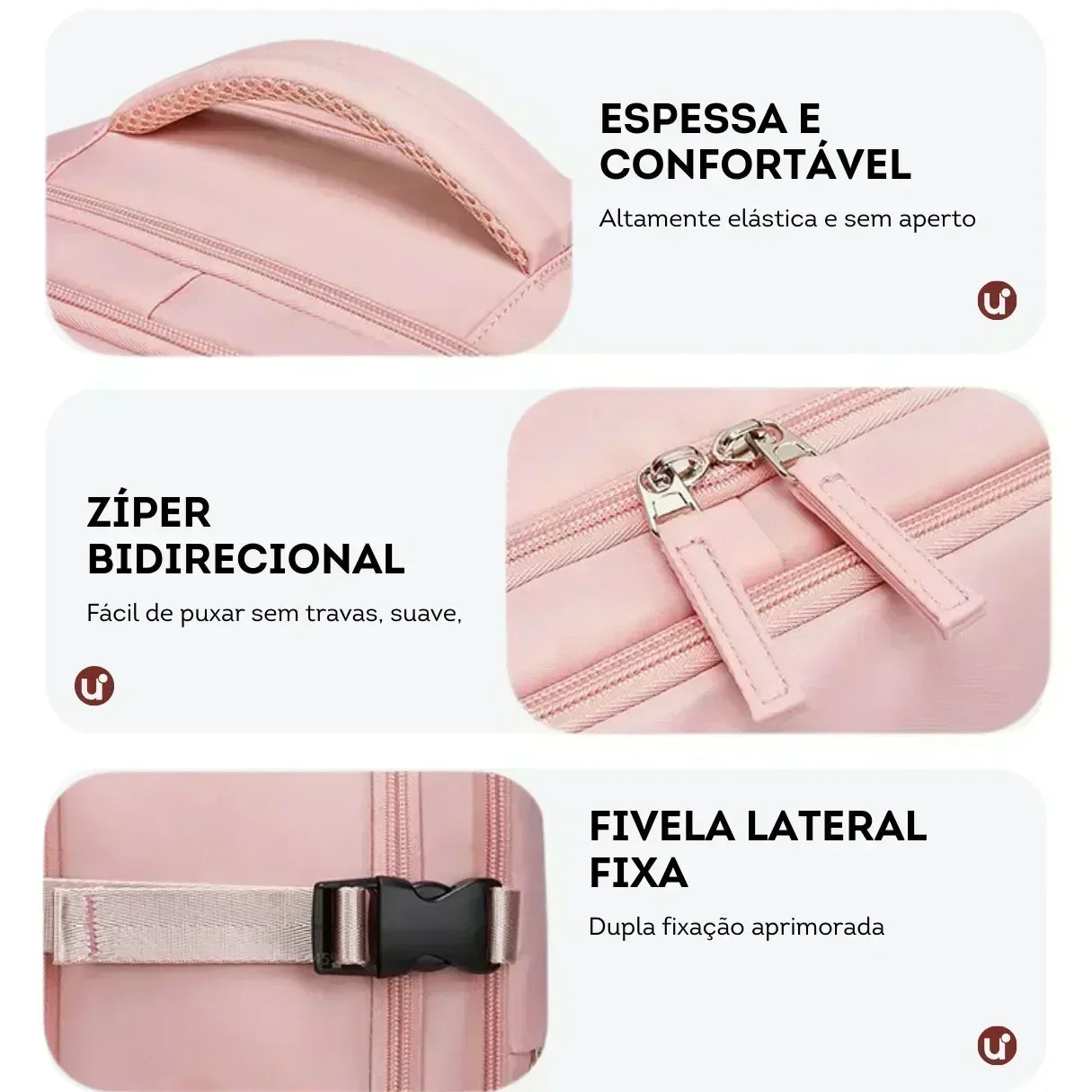 Mochila de Viagem 35L Bagagem de Mão Impermeável - BagTravel™