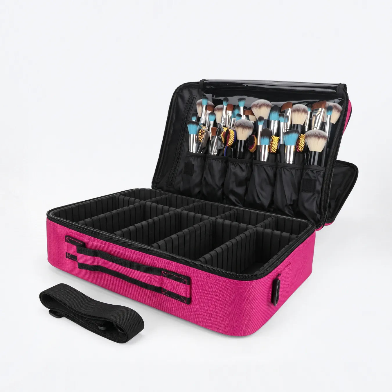Maleta de Maquiagem Profissional Grande com Divisórias Ajustáveis - LaryBag™