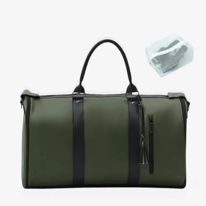 Mala de Bordo 10kg JetSetFemme™ - A Bolsa de Viagem Anti-Amasso (Bege Caramelo)