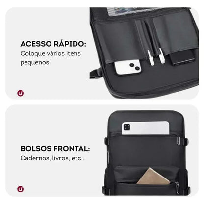 Mochila de Viagem Mala de Bordo a Vácuo 35L Impermeável - Nova BellaJourney