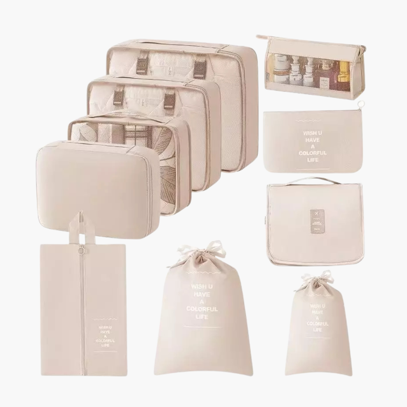Kit Organizador de Mala 8 e 10 Peças VibePack™ - Impermeável
