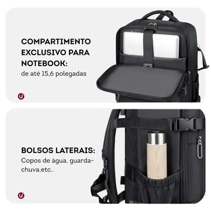 Mochila de Viagem Mala de Bordo a Vácuo 35L Impermeável - Nova BellaJourney