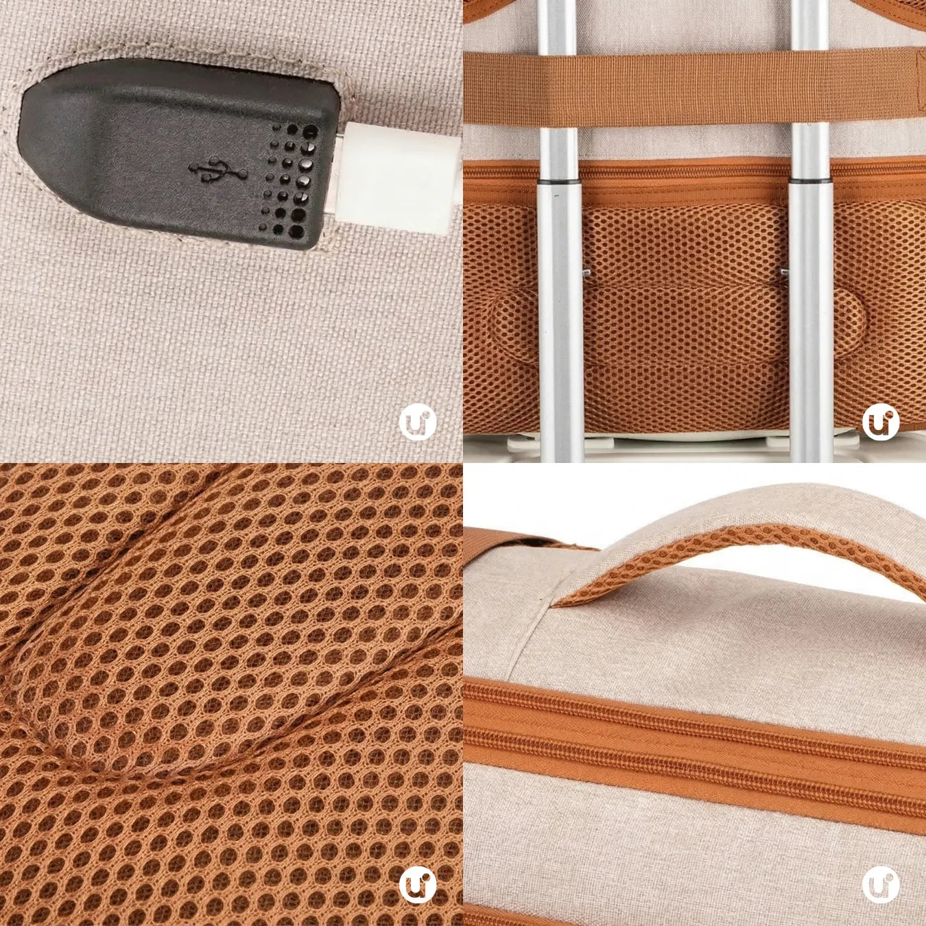 Kit de Viagem NovaTech™ — Mala de Bordo ABS 360° + Mochila 4 em 1 | 3 Cores Combinando