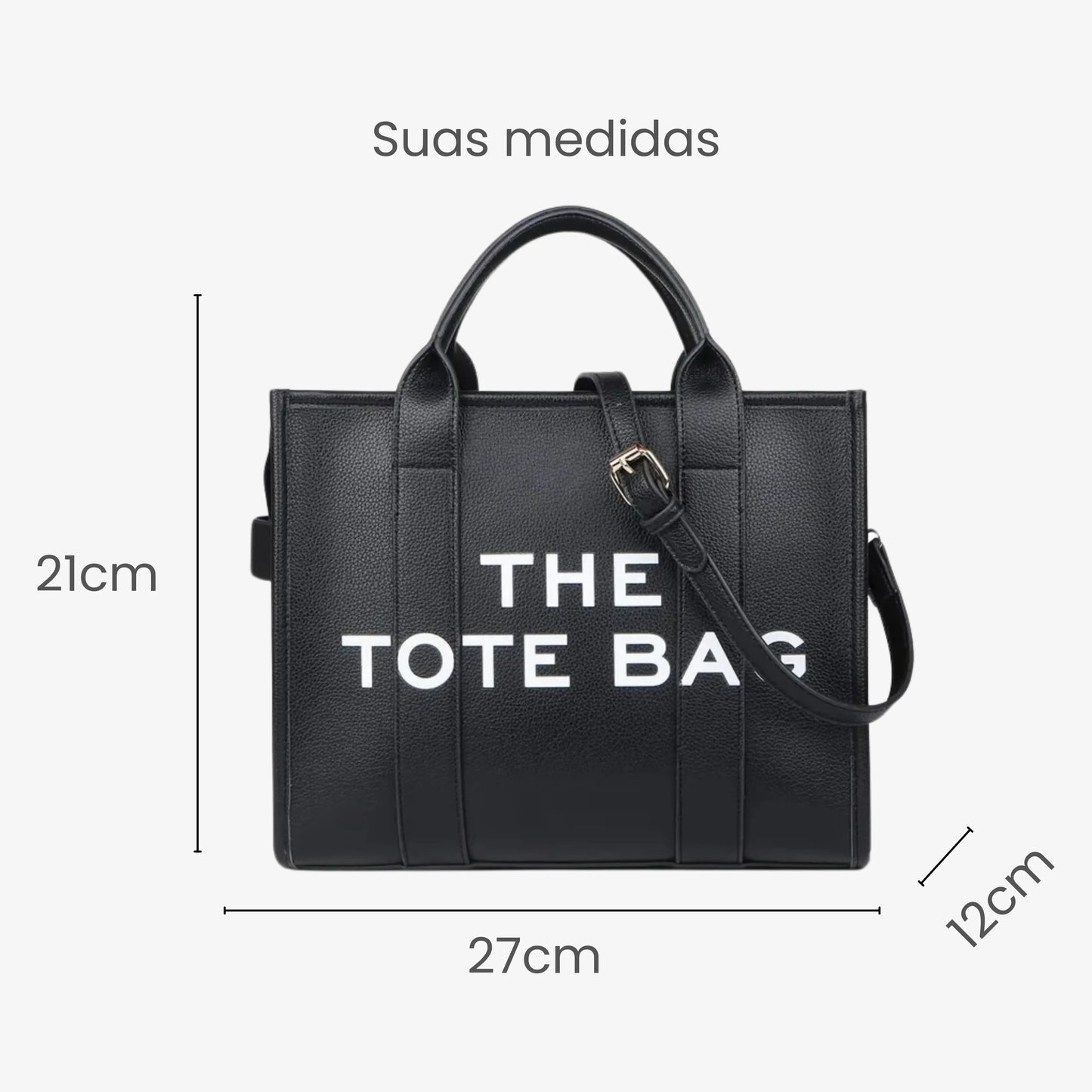 Bolsa Tote Feminina de Viagem e Trabalho em Couro 35L - TheTote™