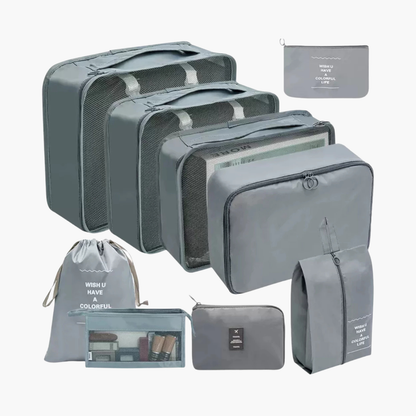 Kit Organizador de Mala 8 e 10 Peças VibePack™ - Impermeável