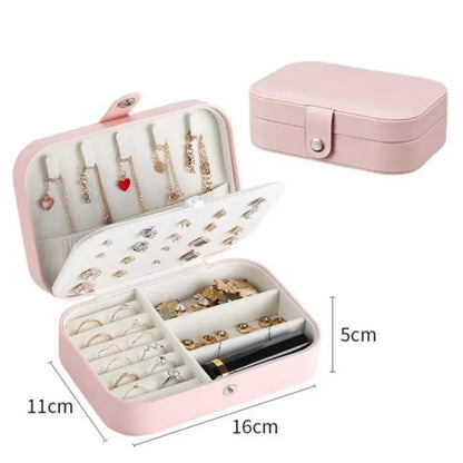 Porta-Joias de Viagem Portátil com Divisórias e Forro de Veludo - BellaBox®