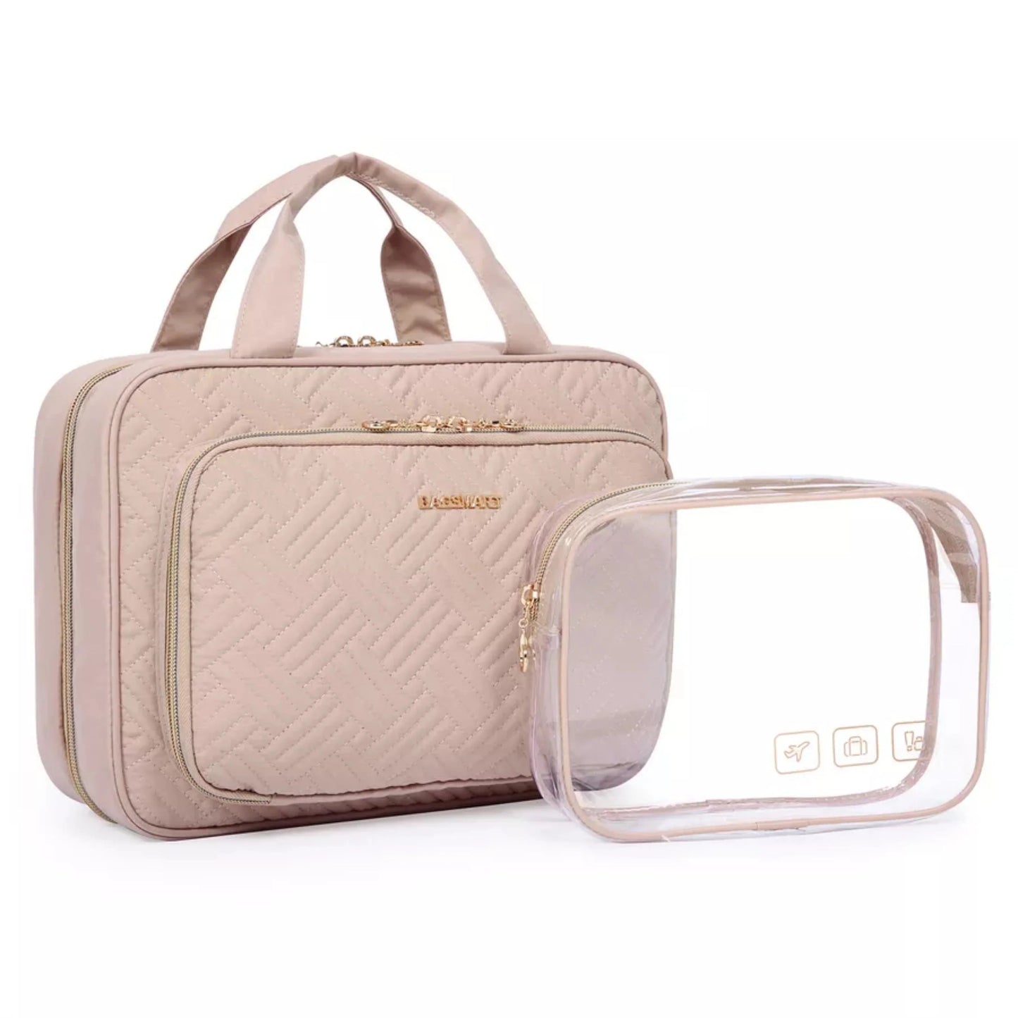 Necessaire de Viagem Dobrável Feminina com Gancho BeautyVoyage™