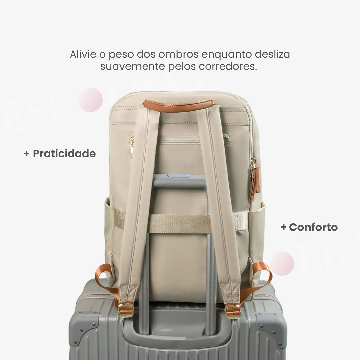 Mochila Executiva Feminina para Notebook Impermeável - RomaBag™