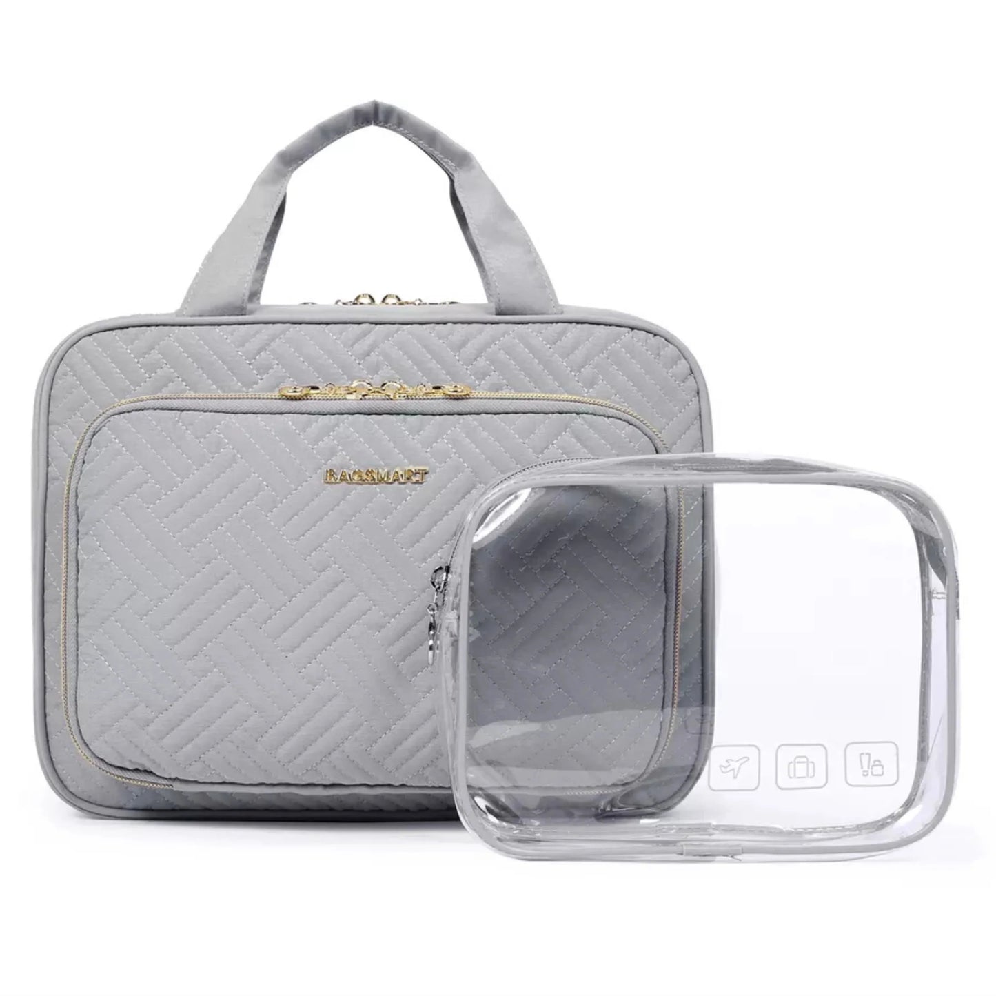 Necessaire de Viagem Dobrável Feminina com Gancho BeautyVoyage™