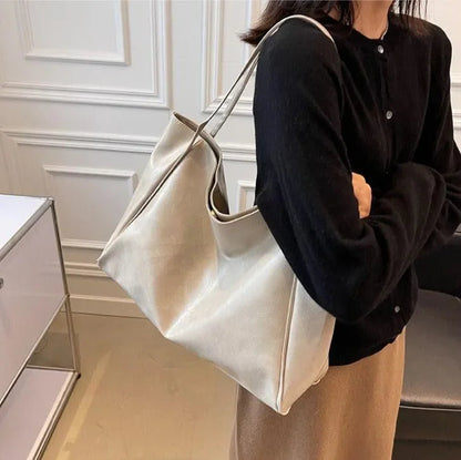 Bolsa de Couro Feminina Minimalista Grande - Morbol™