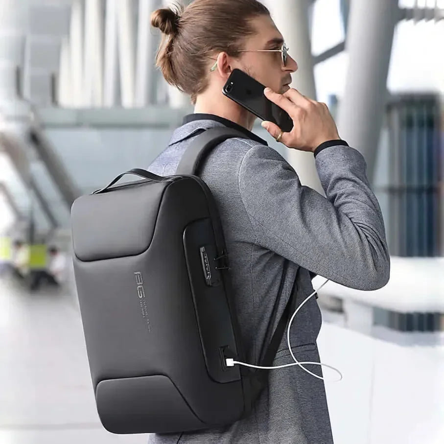 Mochila Executiva Antifurto para Notebook 15.6" Impermeável - DunePrime™