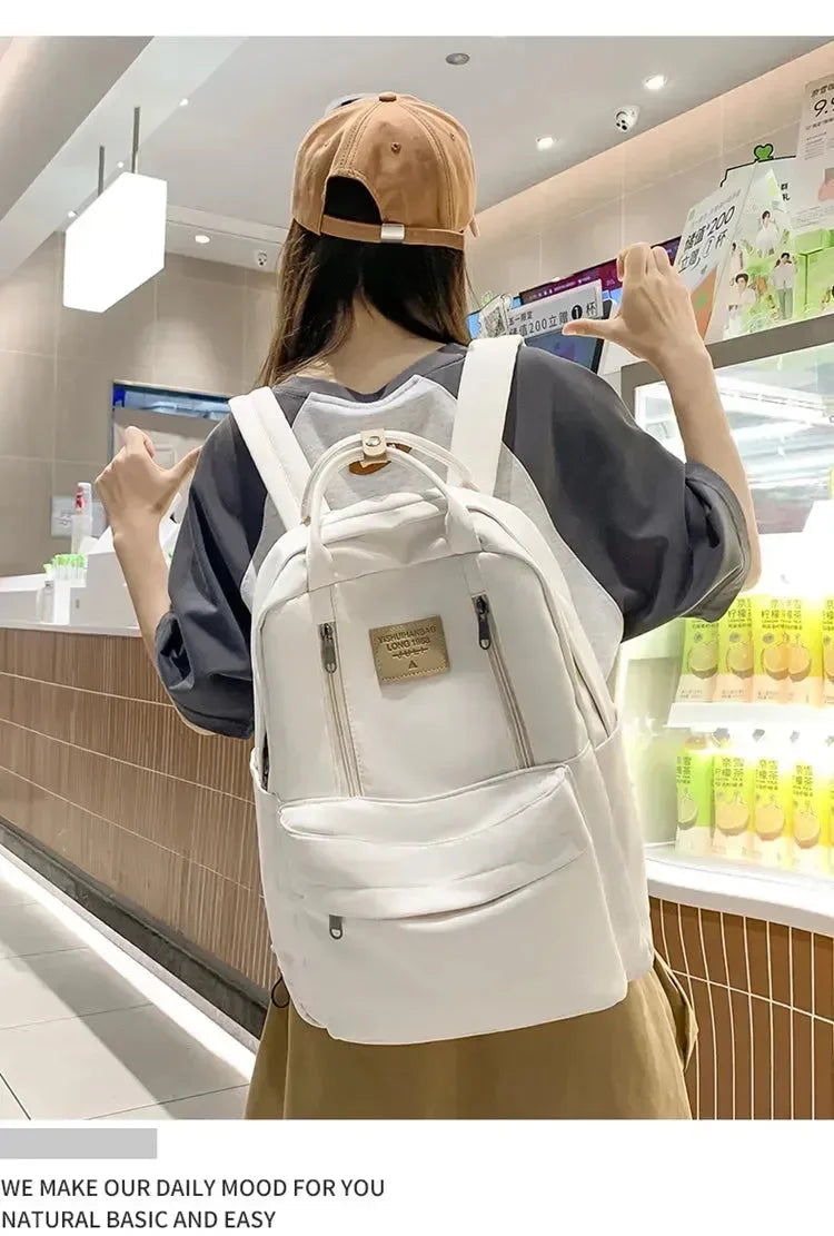 Mochila Feminina Impermeável para Notebook Estilo Coreana - JulyPocket™