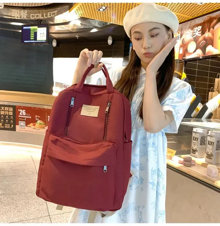 Mochila Feminina Impermeável para Notebook Estilo Coreana - JulyPocket™