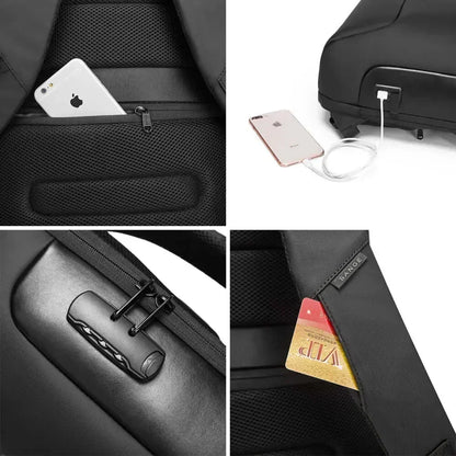 Mochila Executiva Antifurto para Notebook 15.6" Impermeável - DunePrime™