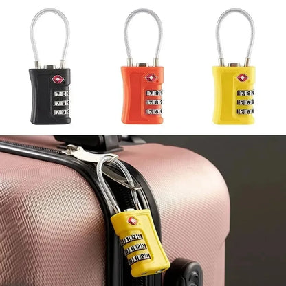 Cadeado para Mala de Viagem com Cabo de Aço e Senha - ProMaster™