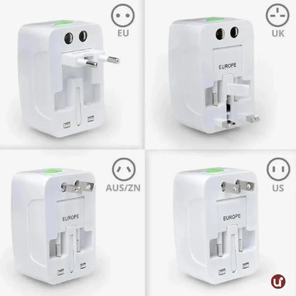 Adaptador de Tomada Internacional Universal Bivolt com Proteção Contra Surtos