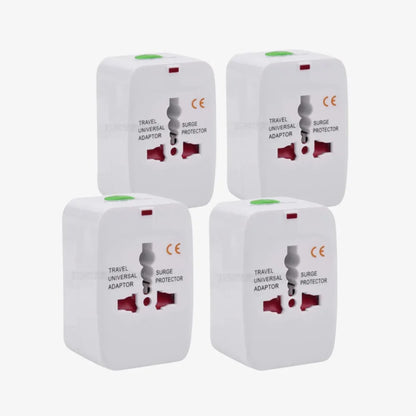 Adaptador de Tomada Internacional Universal Bivolt com Proteção Contra Surtos