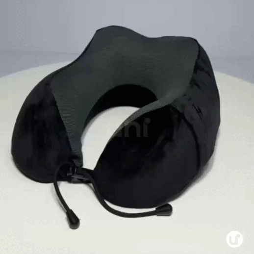Almofada de Viagem Travesseiro de Pescoço Ergonômico com Espuma de Memória