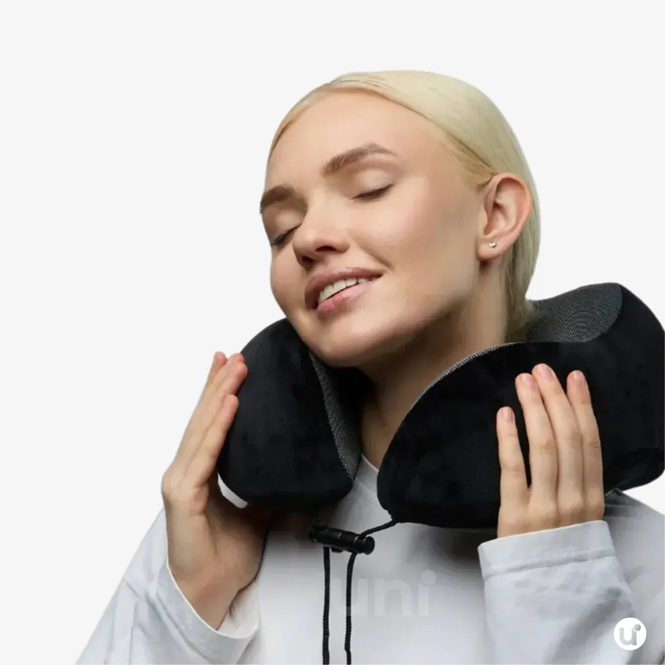 Almofada de Viagem Travesseiro de Pescoço Ergonômico com Espuma de Memória