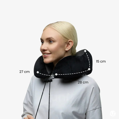 Almofada de Viagem Travesseiro de Pescoço Ergonômico com Espuma de Memória
