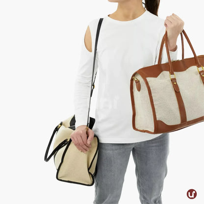 Bolsa de Lona Feminina Versátil com Alça de Ombro - Le Classique™
