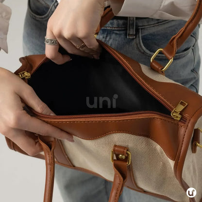 Bolsa de Lona Feminina Versátil com Alça de Ombro - Le Classique™