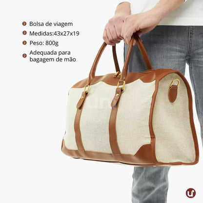 Bolsa de Lona Feminina Versátil com Alça de Ombro - Le Classique™